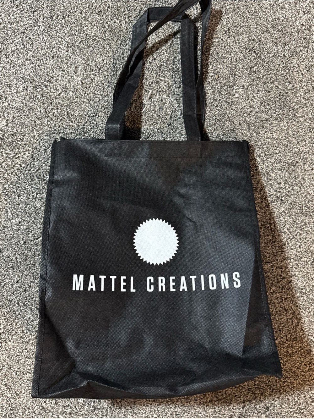 2026 SDCC Mattel Creations Booth Tote Shopping Bag Black 14”x12”